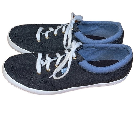 Keds women’s navy blue canvas dream foam memory sneakers size 9.5 - Picture 1 of 7
